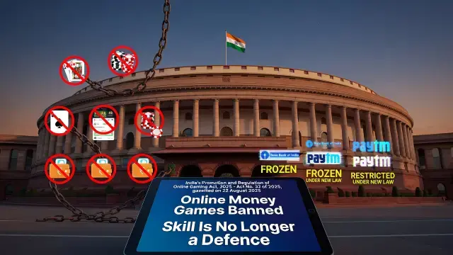 India's New Law Bans Paid Online Money Games Outright