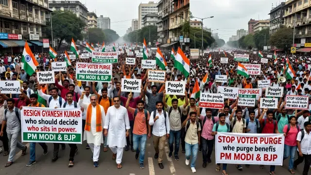 India Protests Grow Over Election Commission's Voter Roll Purge